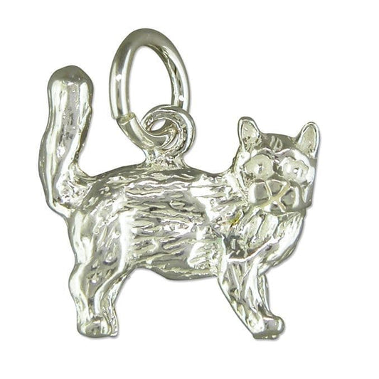 Cat Charm Sterling Silver