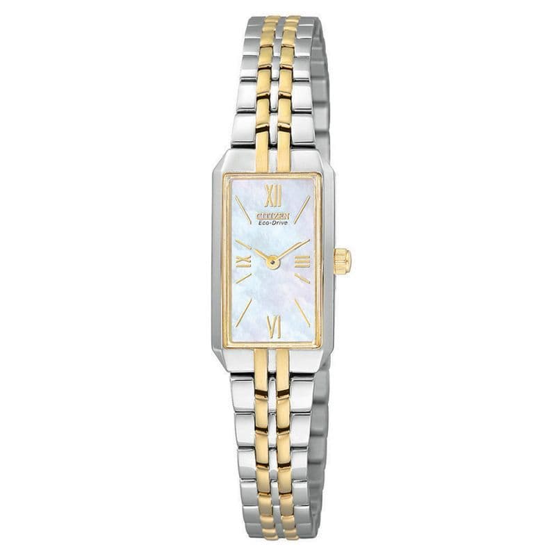 EG2694-59D Citizen Watch Stainless Steel with Yellow Gold Ion Plating Eco-Drive Ladies