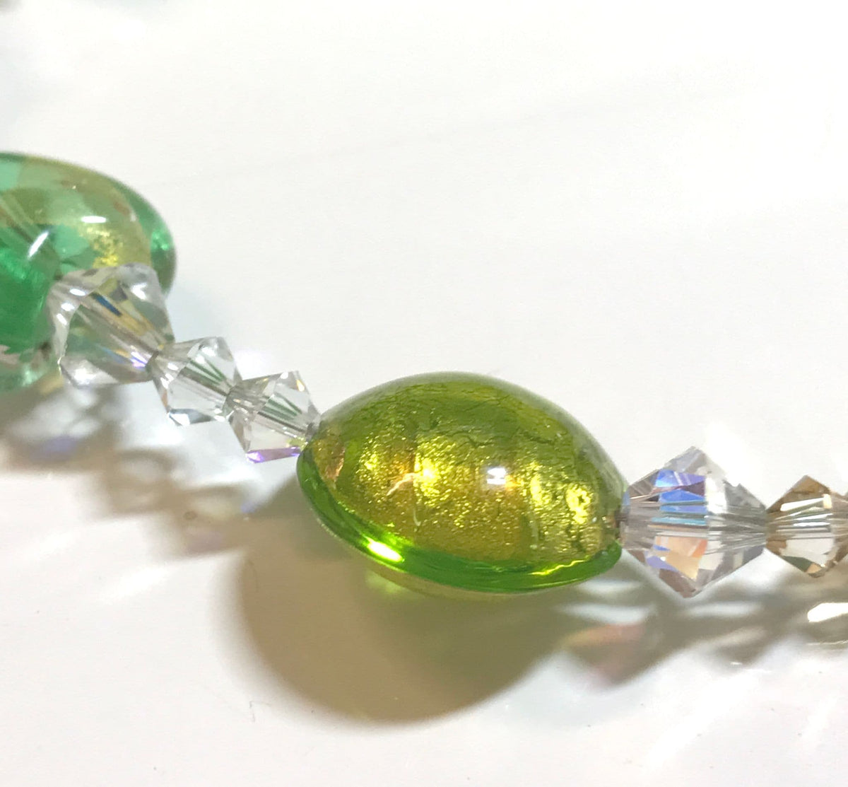 Fresh Green Murano Glass Bracelet