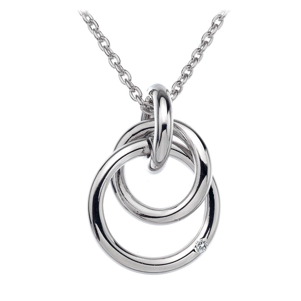 Hot Diamonds Sterling Silver Eternity Interlocking necklace DP372