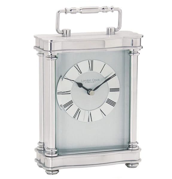 London Clock Company Silver Finish Silver Finish Carriage Clock 03068