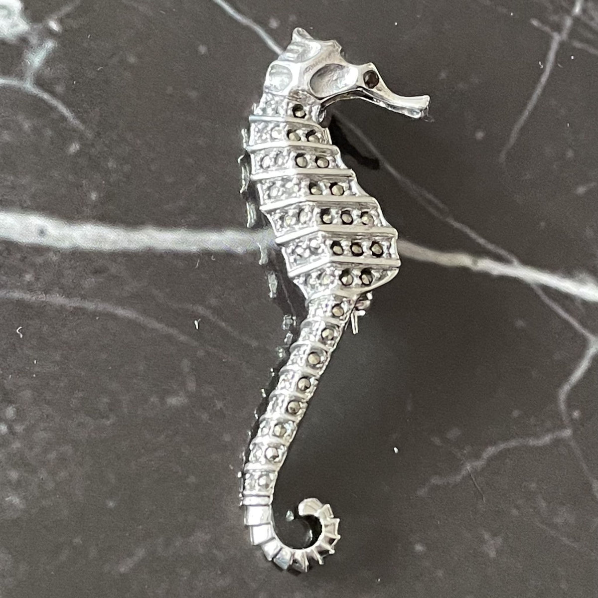 Seahorse brooch