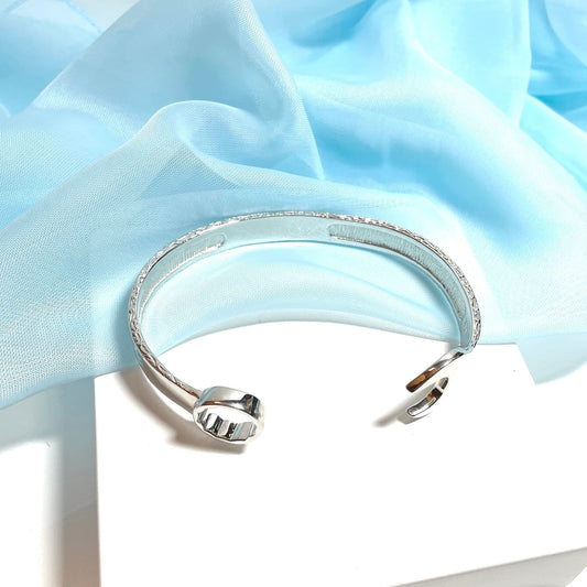 Men's solid sterling silver mechanics spanner torque bangle