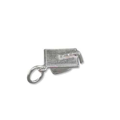 Mortar Board Sterling Silver Charm