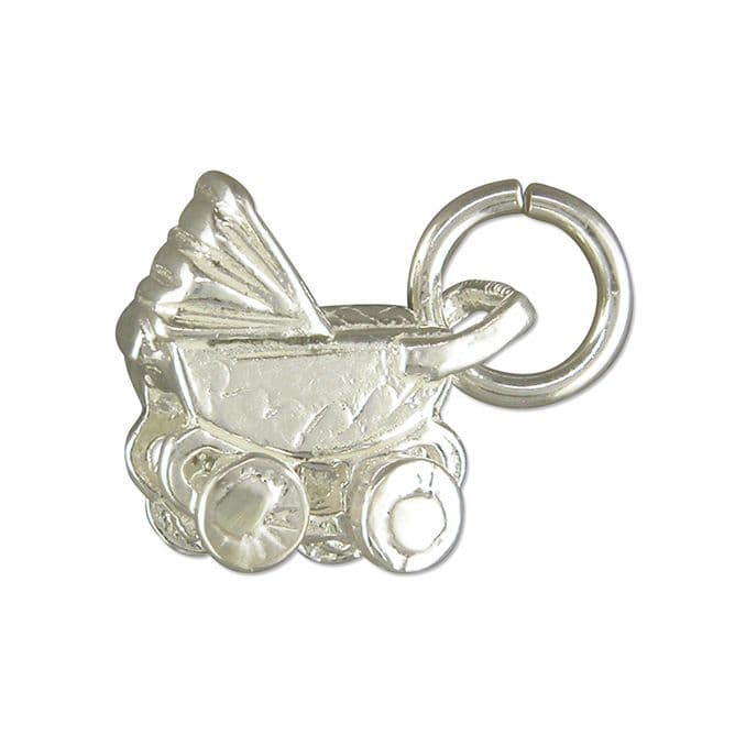 Pram Charm Sterling Silver