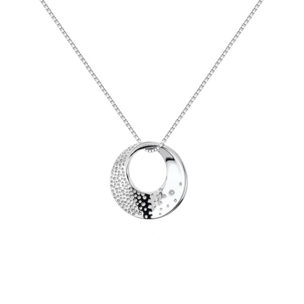 Hot diamonds hot sale silver necklace