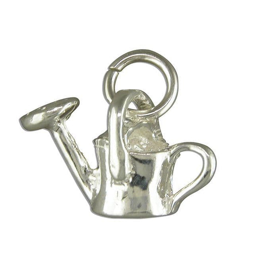 Sterling Silver Watering Can Solid Charm