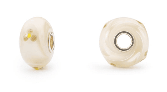 Trollbeads Ivory Flower Armadillo Limited Edition Glass Bead TGLBE-20317