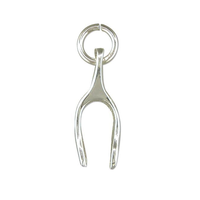 Wishbone Charm Sterling Silver