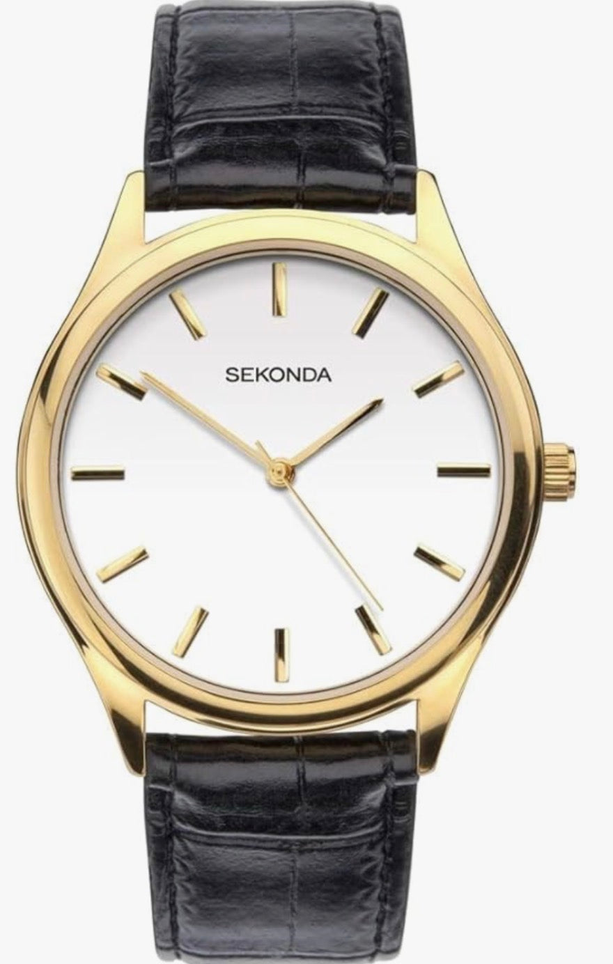 1535 Sekonda Round Watch Men's With A Really Clear Dial White Dial