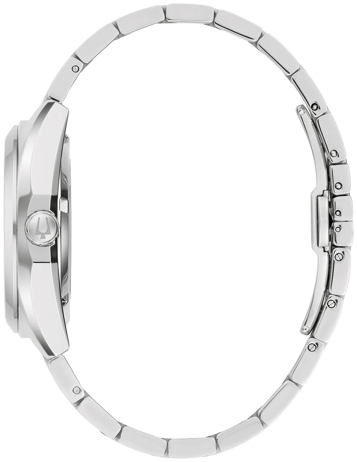 96B469 Bulova Automatic Watch Stainless Steel Silver Dial Bracelet Surveyor