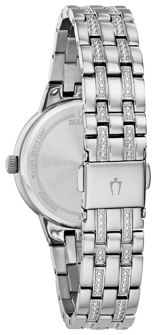 96L276 Bulova Bracelet Watch Stainless Steel Striking Blue Dial Phantom