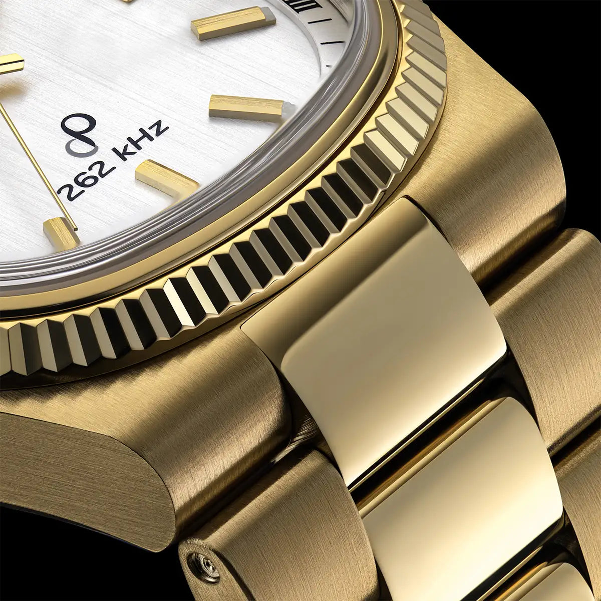 97B223 Bulova Watch Gold Plated Stainless Steel Blue Dial Bracelet Super Seville Precisionist