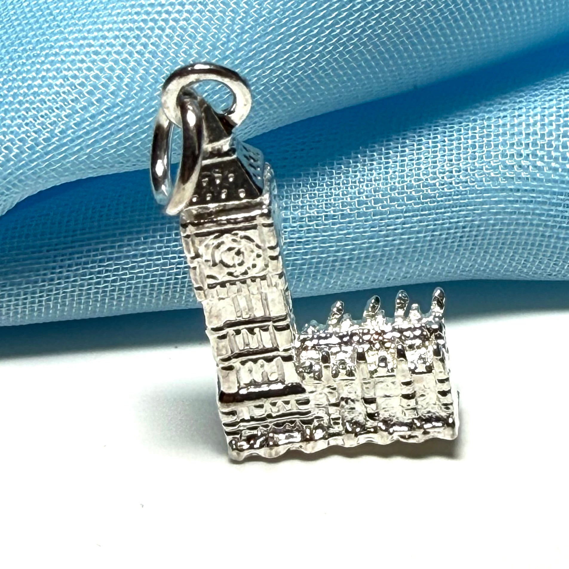 Big Ben Shape London Charm Sterling Silver