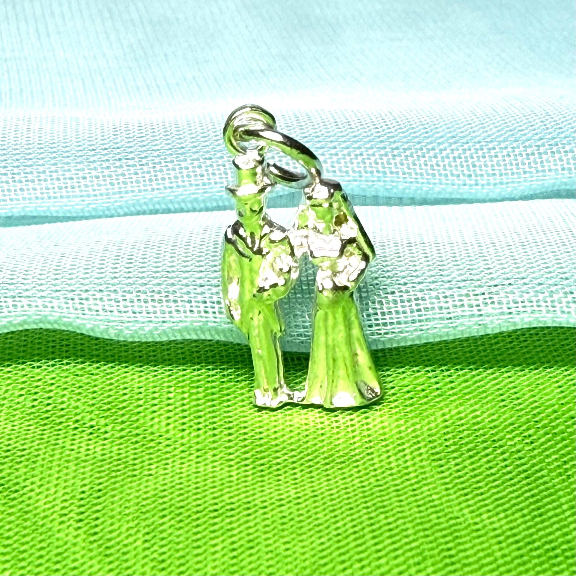 Bride And Groom Charm Sterling Silver