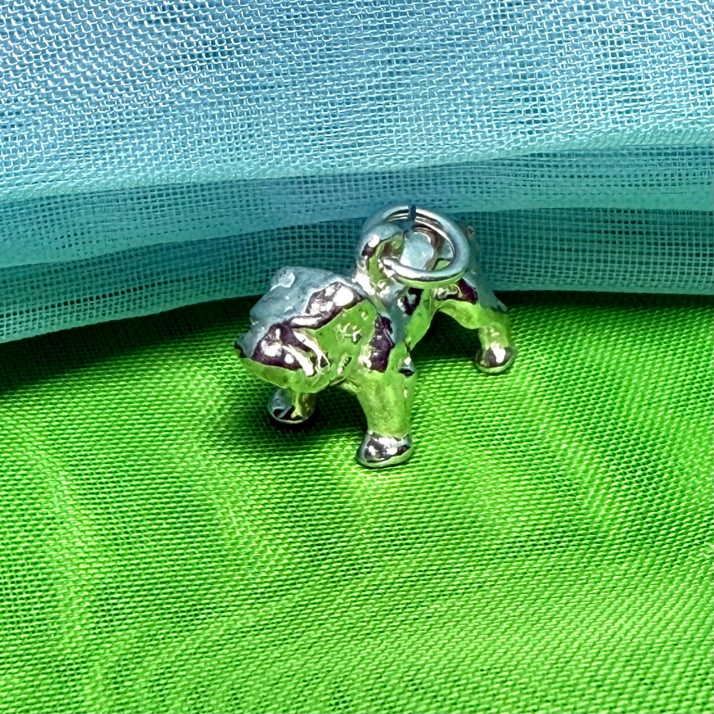 British bulldog charm solid sterling silver