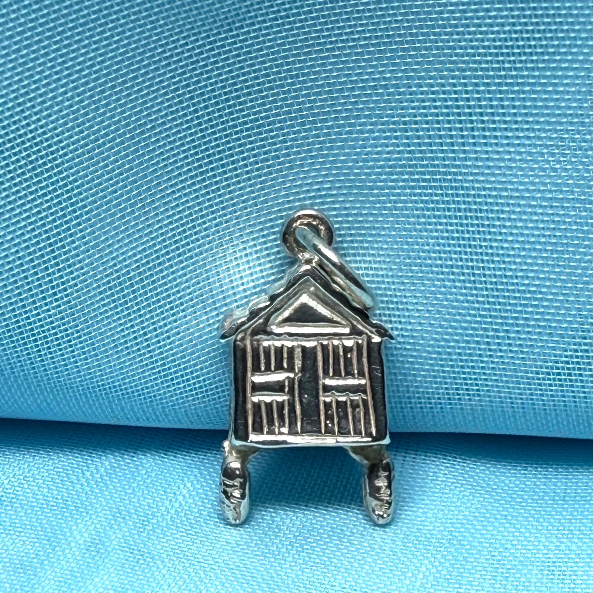 Cuckoo Clock Solid Sterling Silver Charm