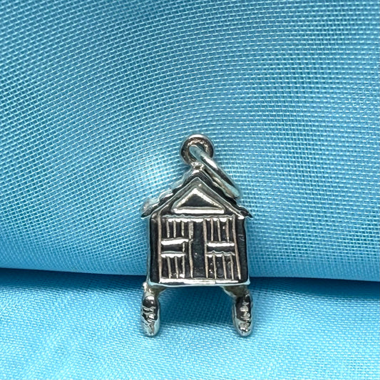 Cuckoo Clock Solid Sterling Silver Charm