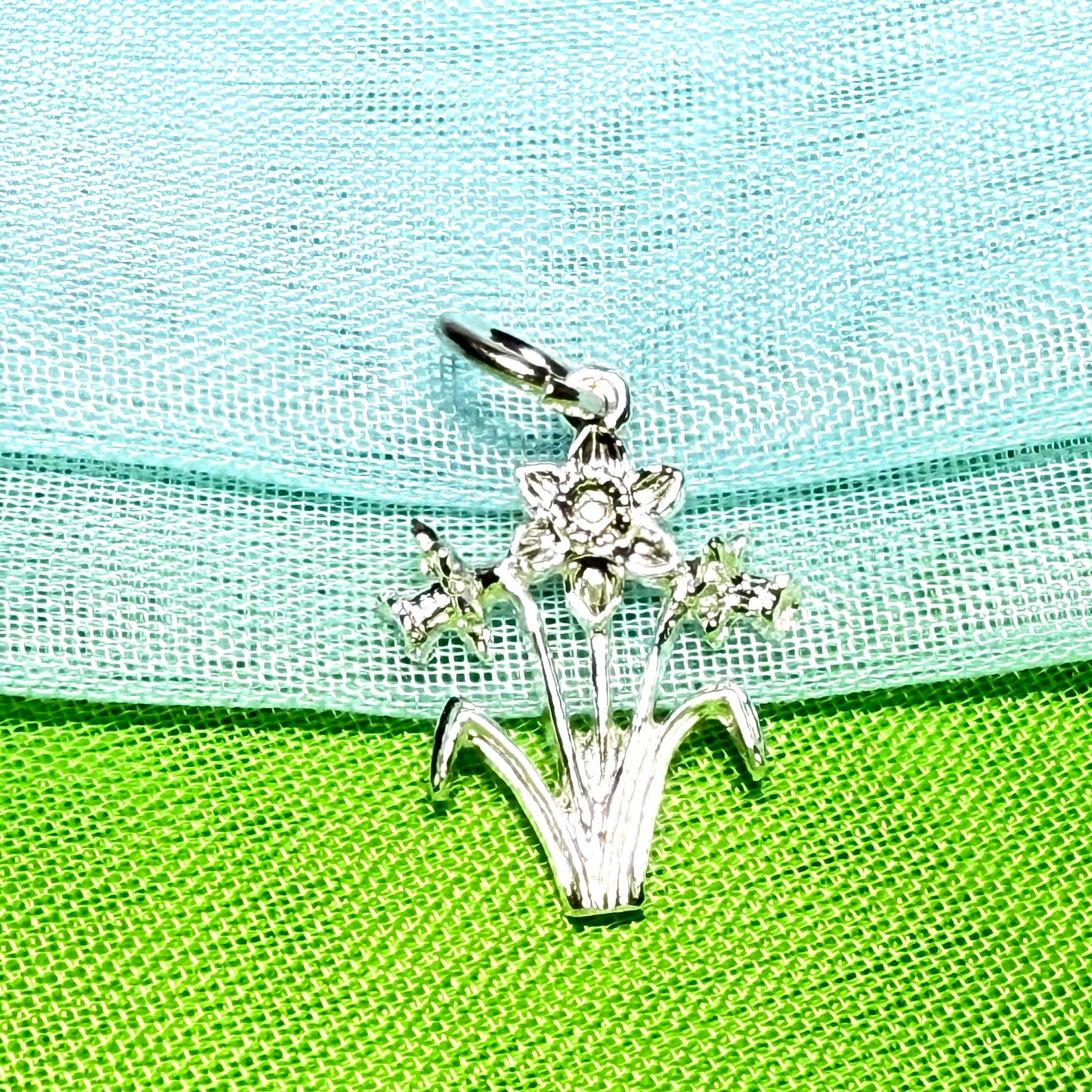 Daffodil Charm Sterling Silver