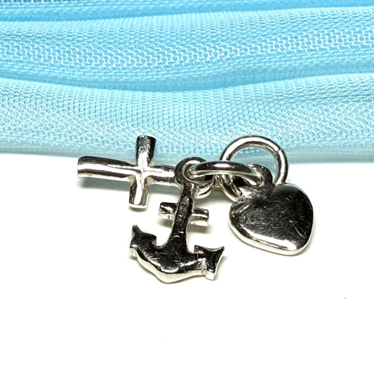 Faith Hope And Charity Sterling Silver Charm
