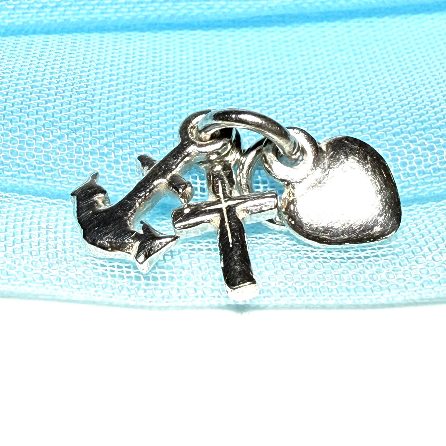 Faith Hope And Charity Sterling Silver Charm
