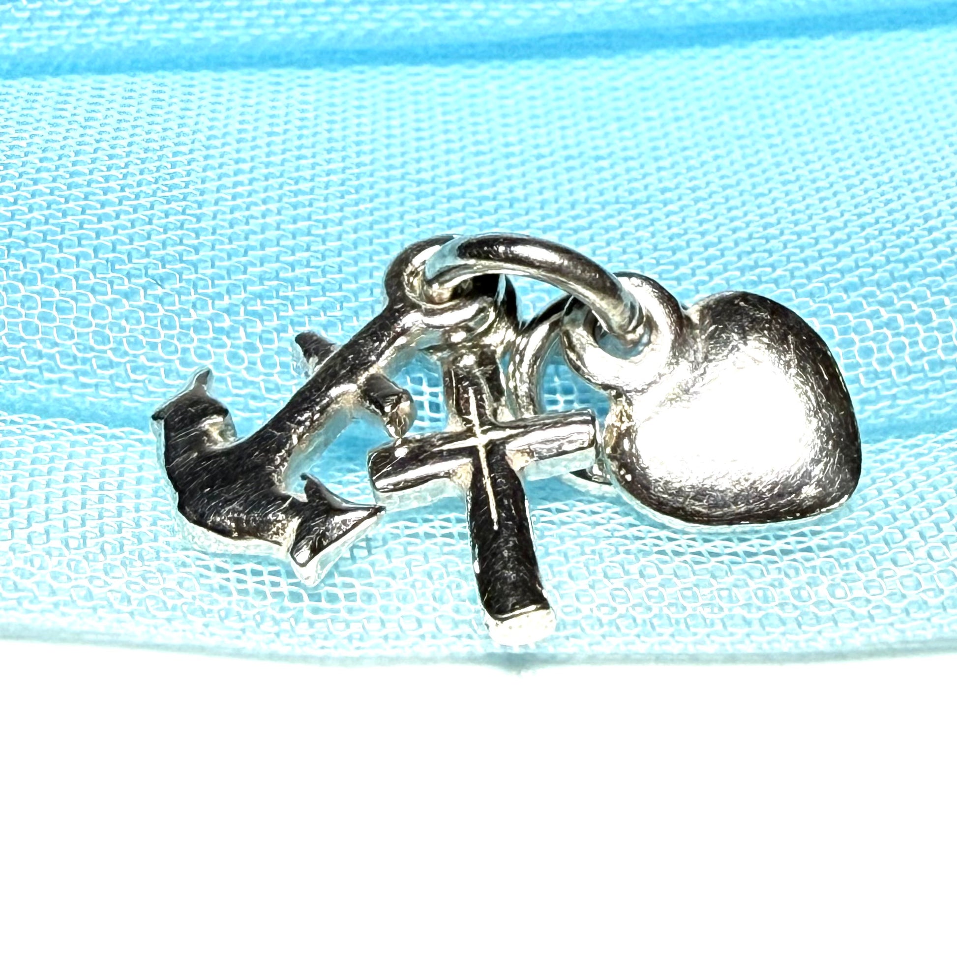 Faith Hope And Charity Sterling Silver Charm