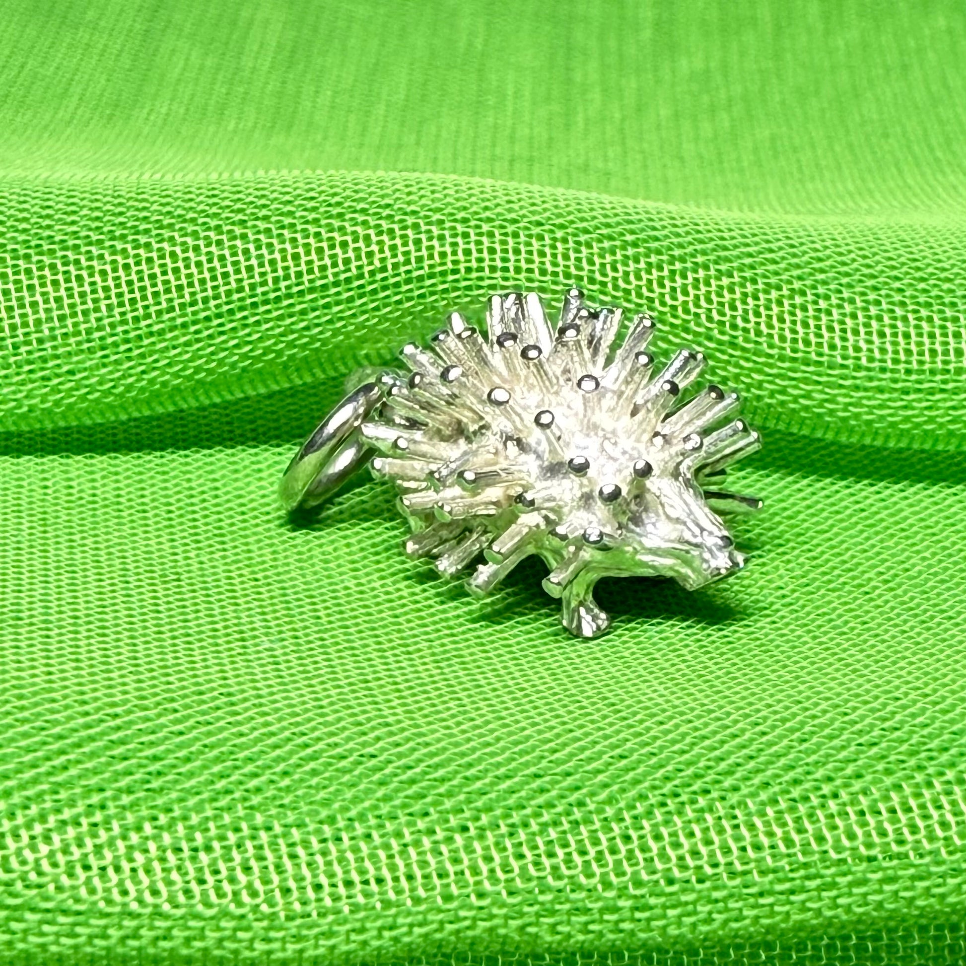 Hedgehog Charm Sterling Silver Charm