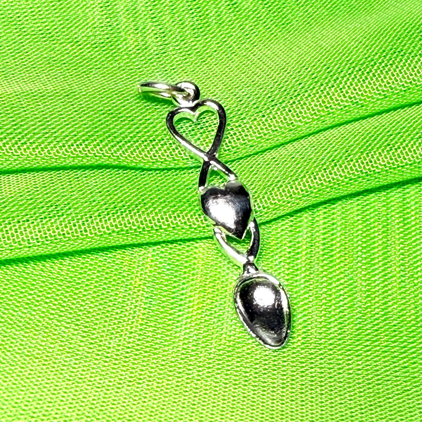 Love Spoon Necklace Sterling Silver Charm
