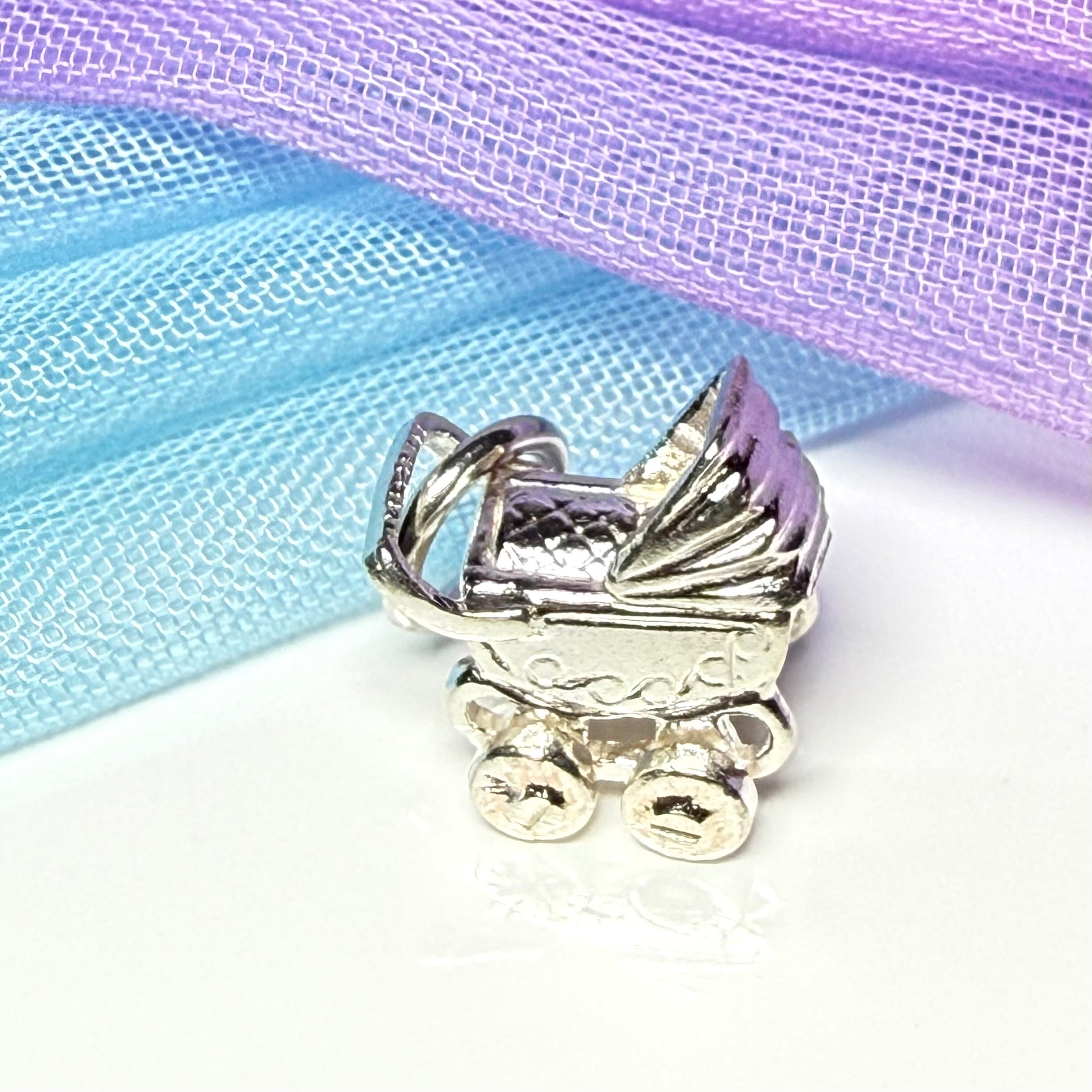 Pram Charm Sterling Silver