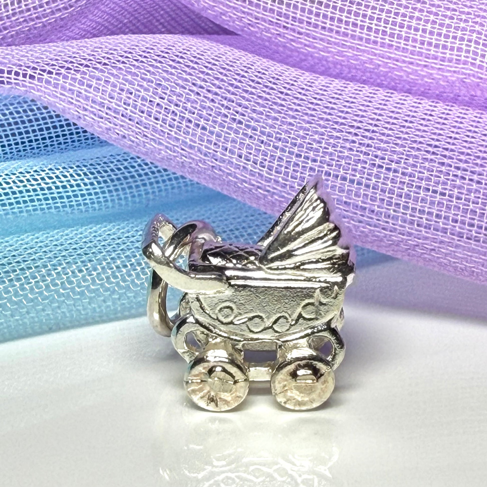 Pram Charm Sterling Silver