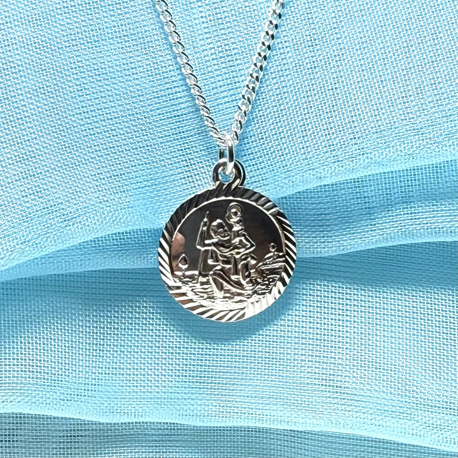 Silver St. Christopher Including Chain 16 mm