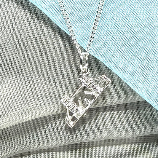 Tower Bridge London Necklace Sterling Silver Charm Pendant