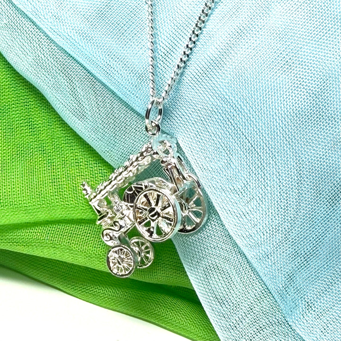 Traction Engine Necklace Sterling Silver Steam Engine