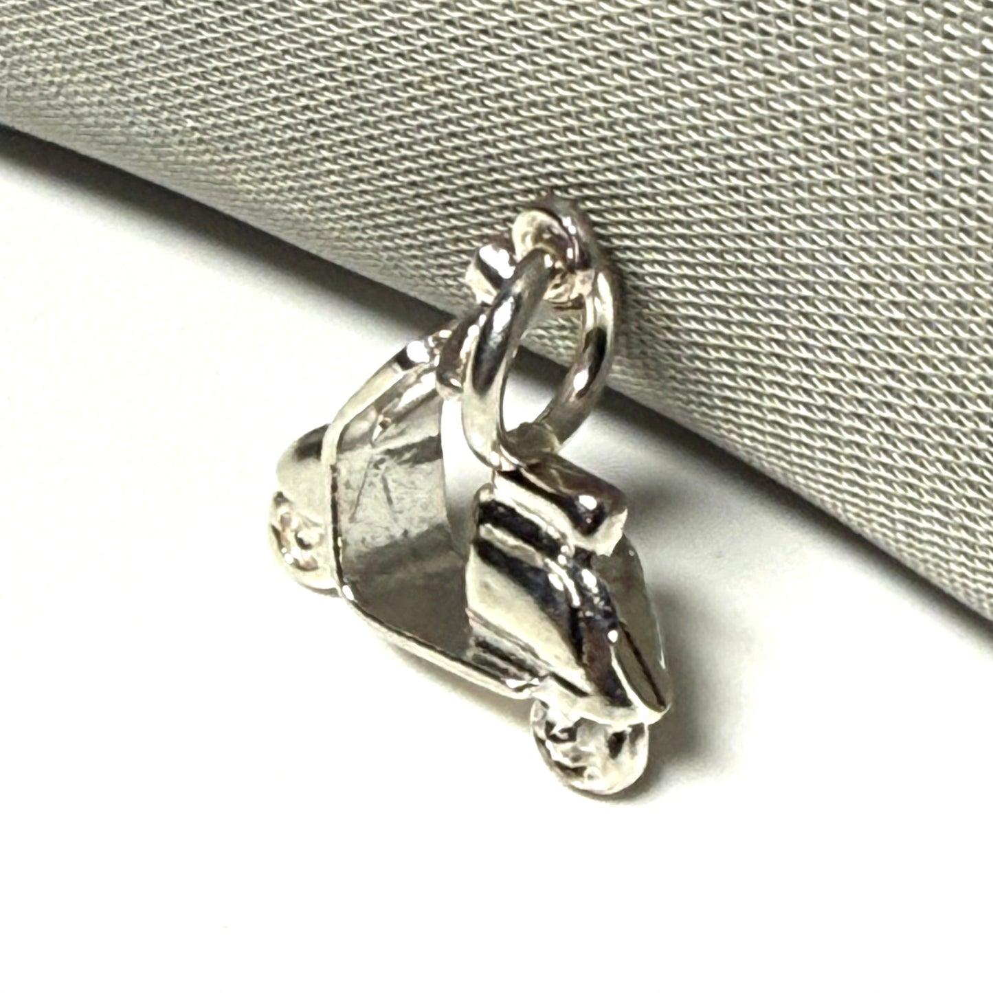 Vespa Scooter Shaped  Sterling Silver Charm