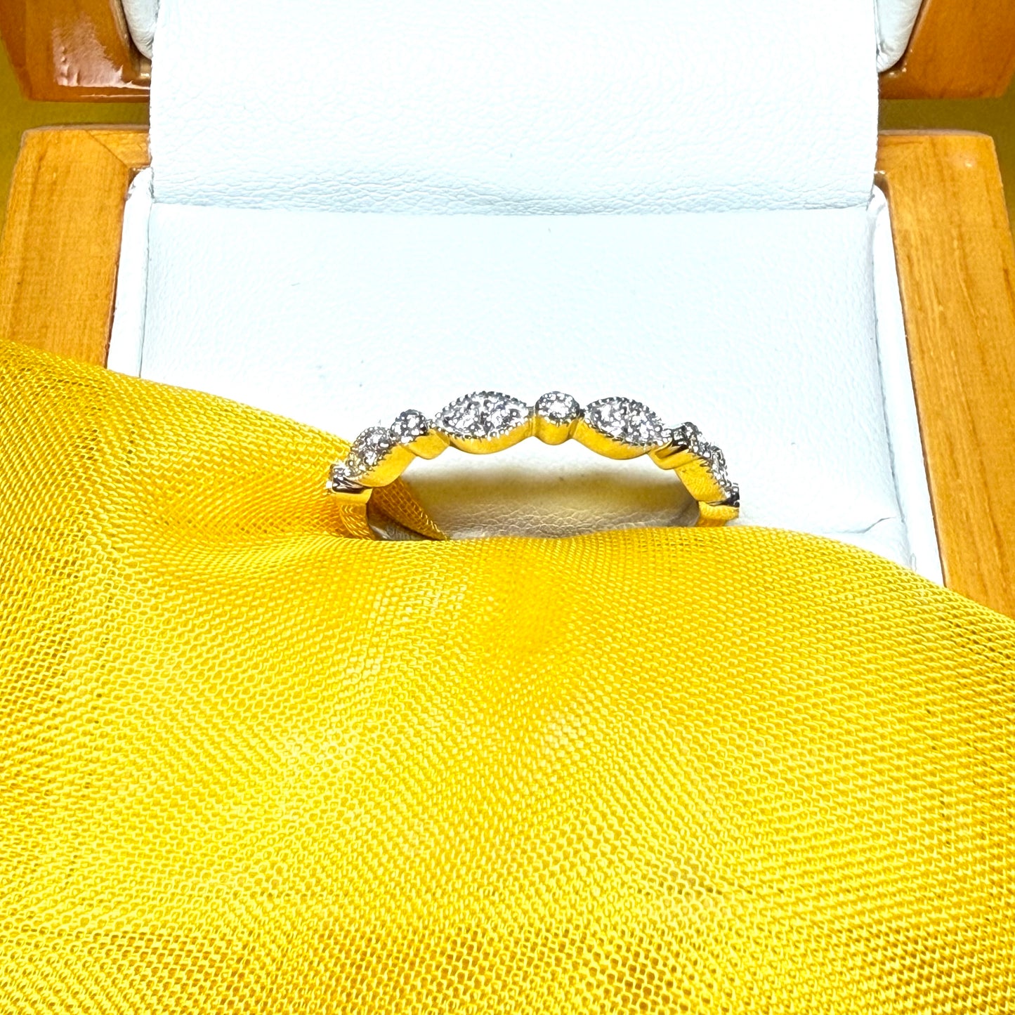 Real round cut diamond eternity ring white gold 17 points