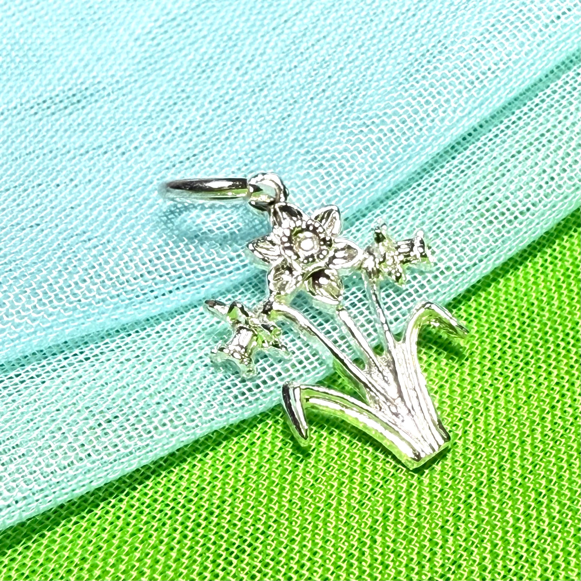 Daffodil Charm Sterling Silver