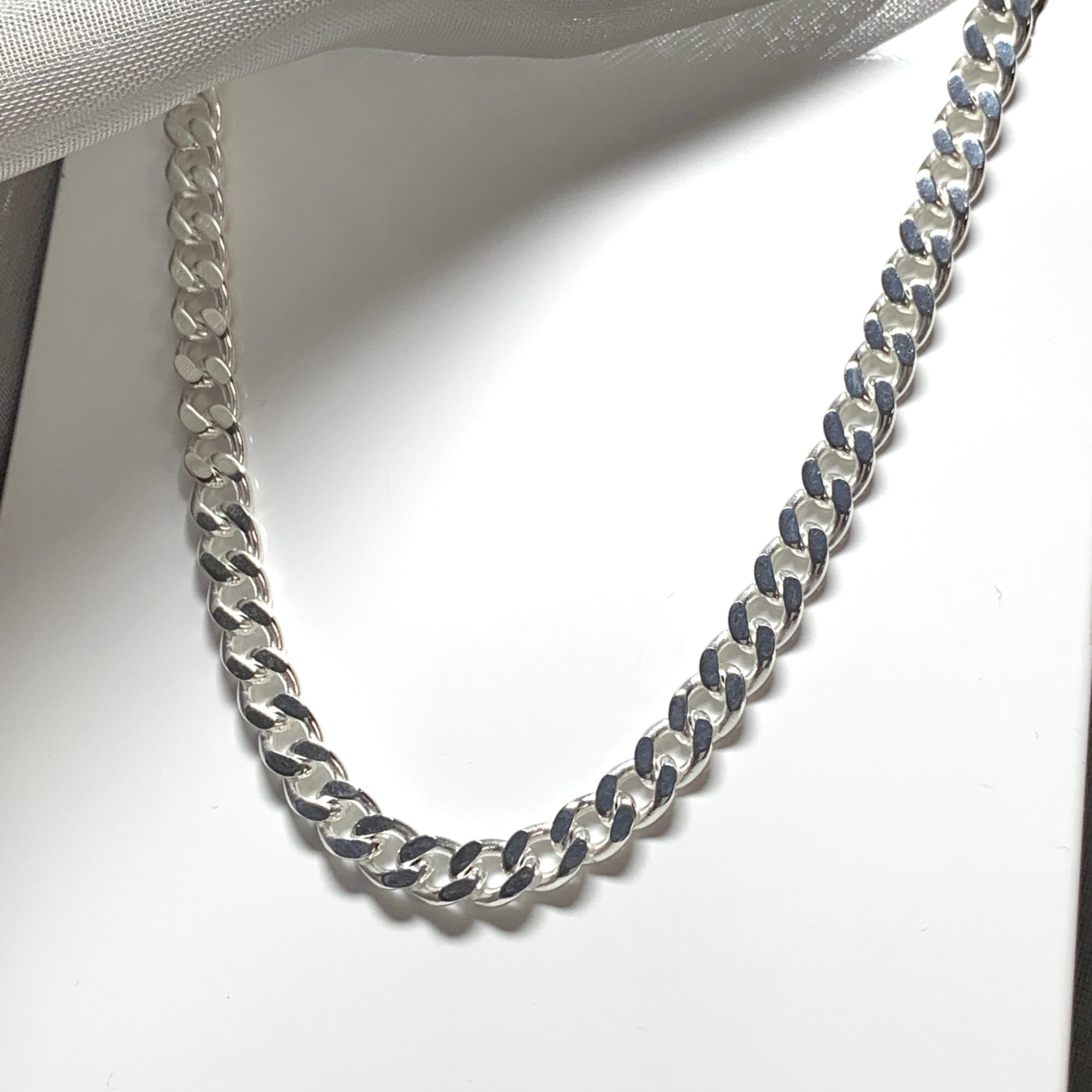 Sterling silver diamond cut on sale necklace