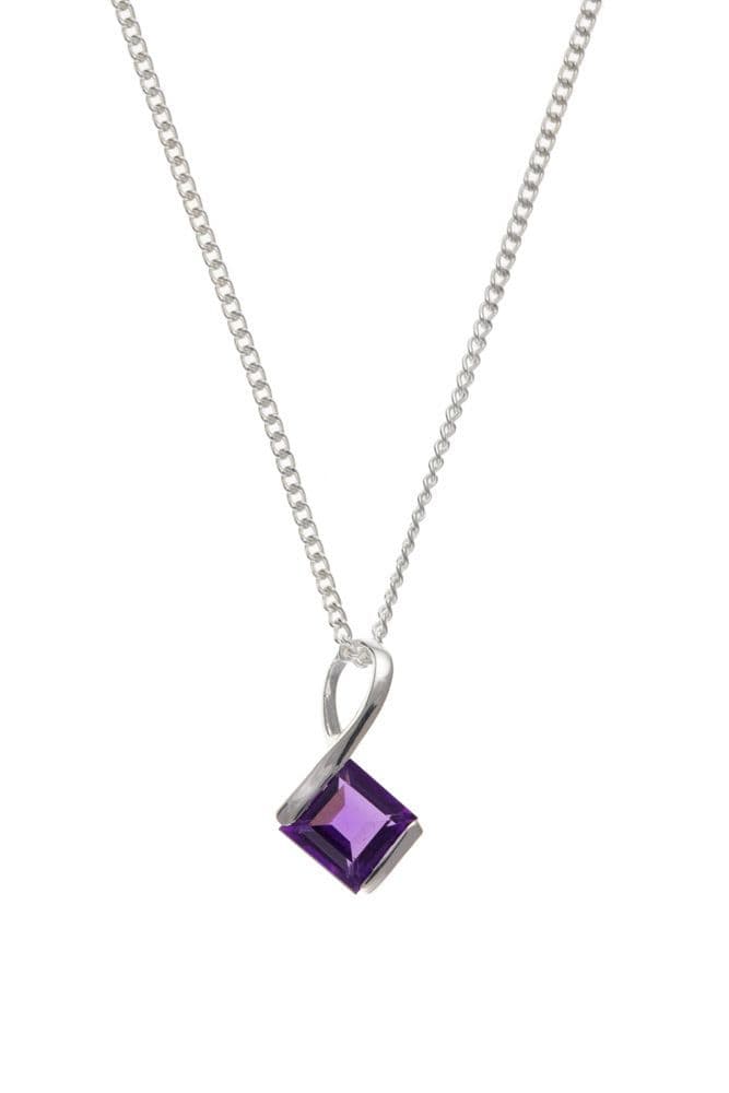 Amethyst Sterling Silver Necklace