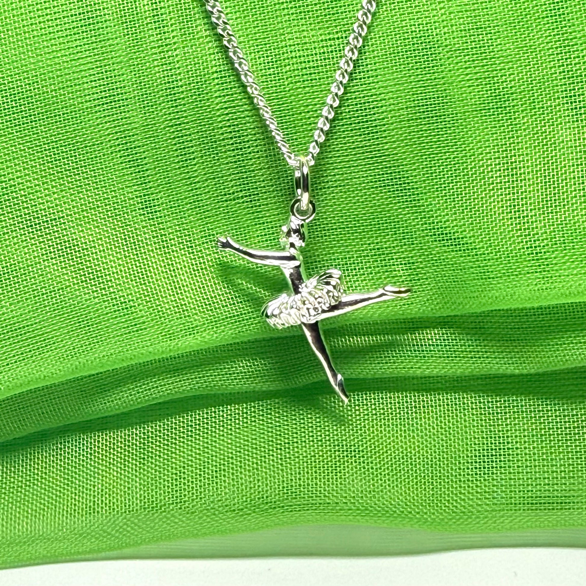 Ballerina Sterling Silver Necklace Pendant