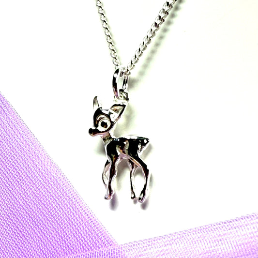 Bambi Necklace Sterling Silver