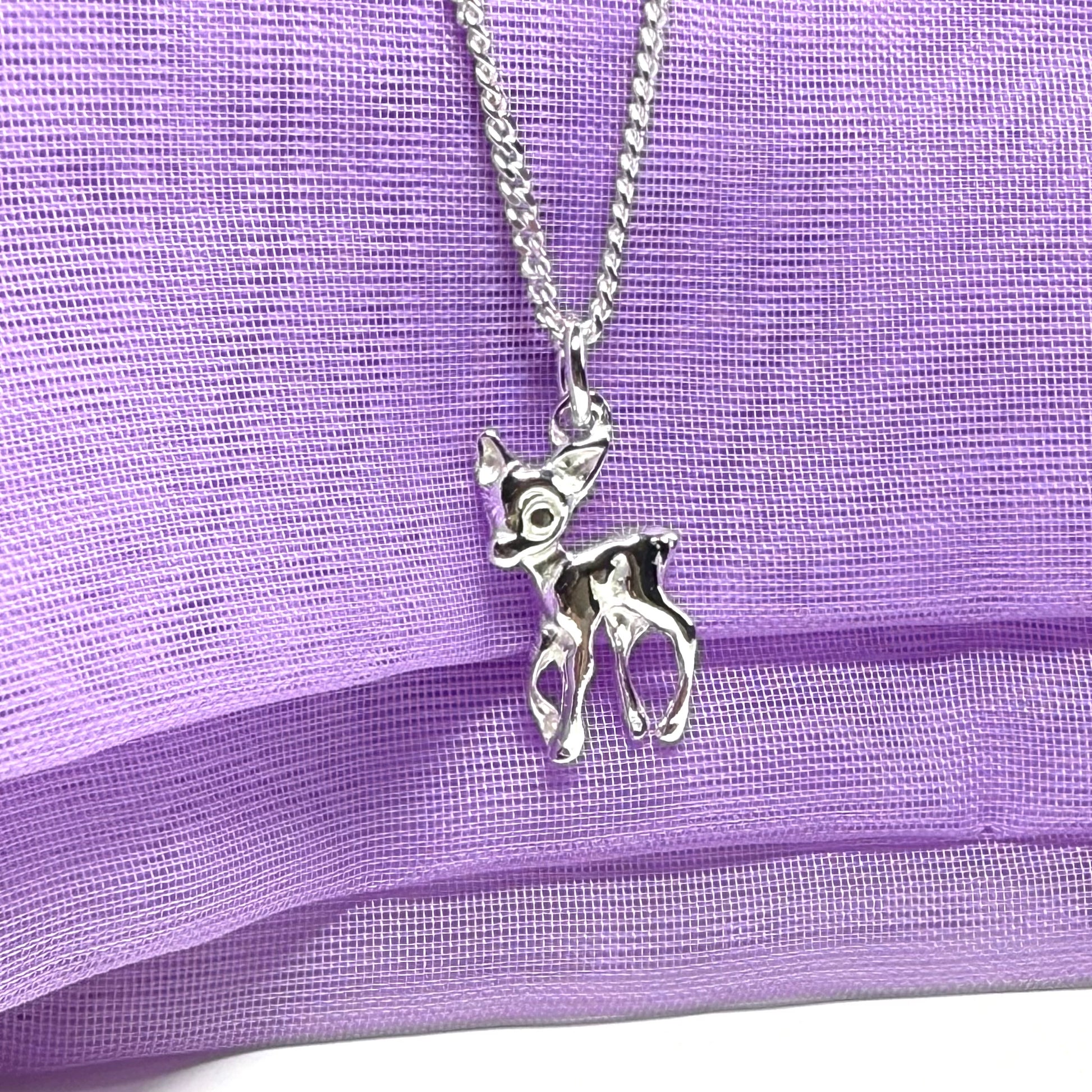 Bambi Necklace Sterling Silver Pendant