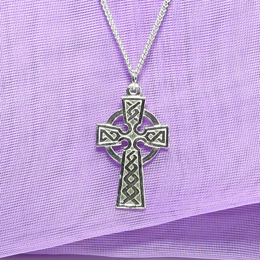 Celtic Cross Sterling Silver Including Chain