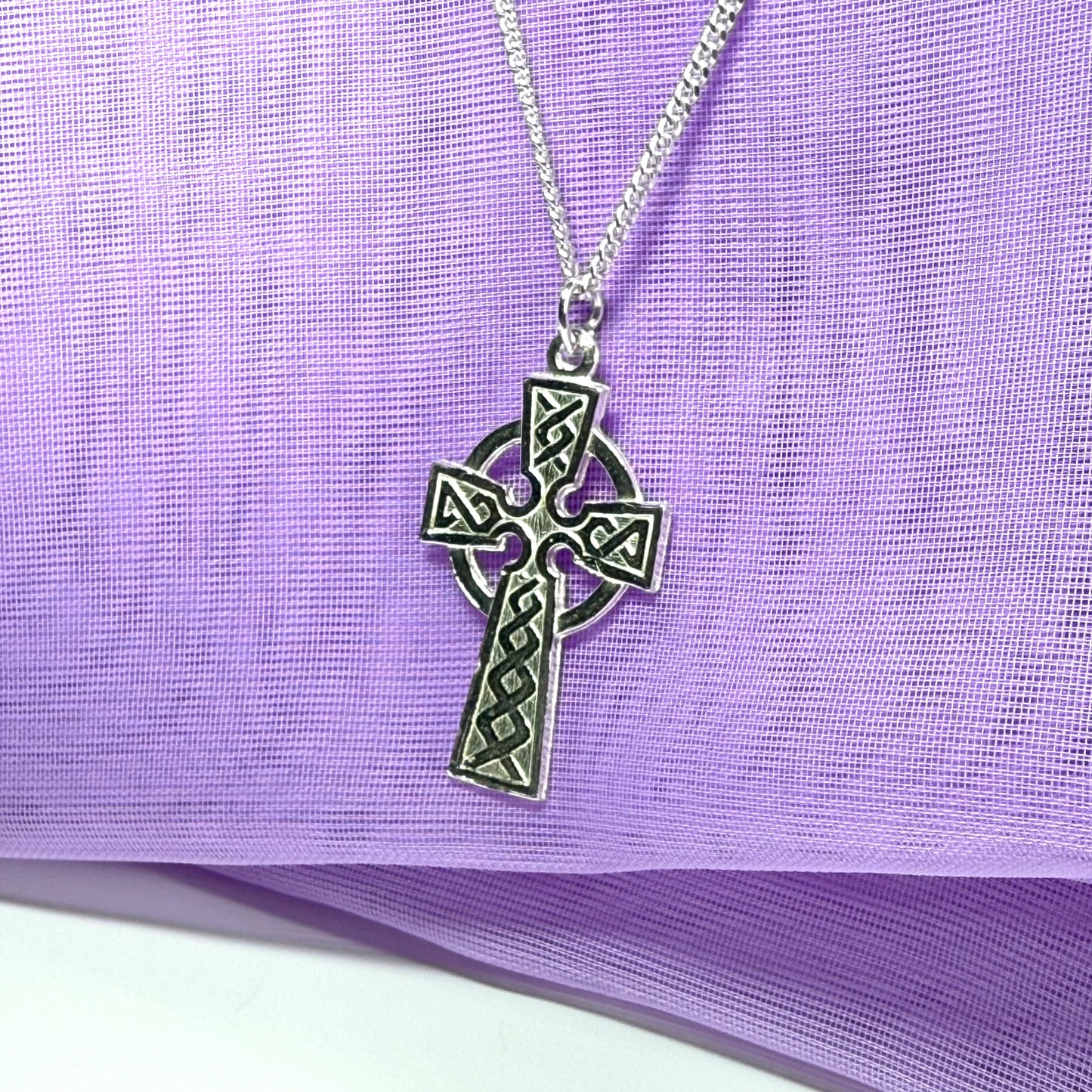 Celtic Cross Sterling Silver Including Chain