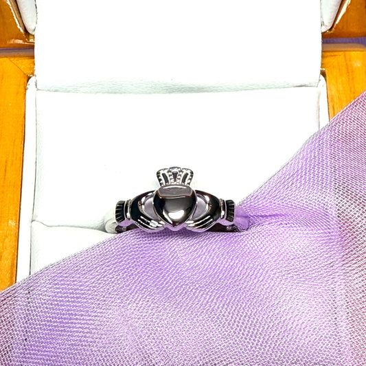 Claddagh ring sterling silver ladies