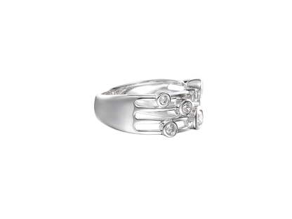 Cubic zirconia Fantasize cocktail dress ring