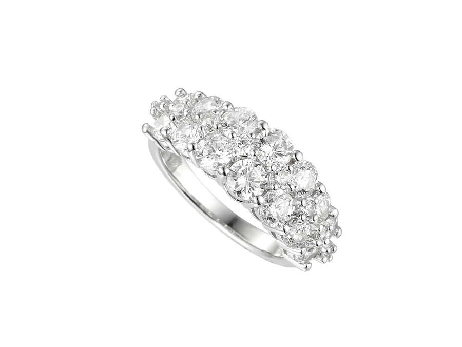 Ladies dress cubic zirconia eterinty ring cocktail