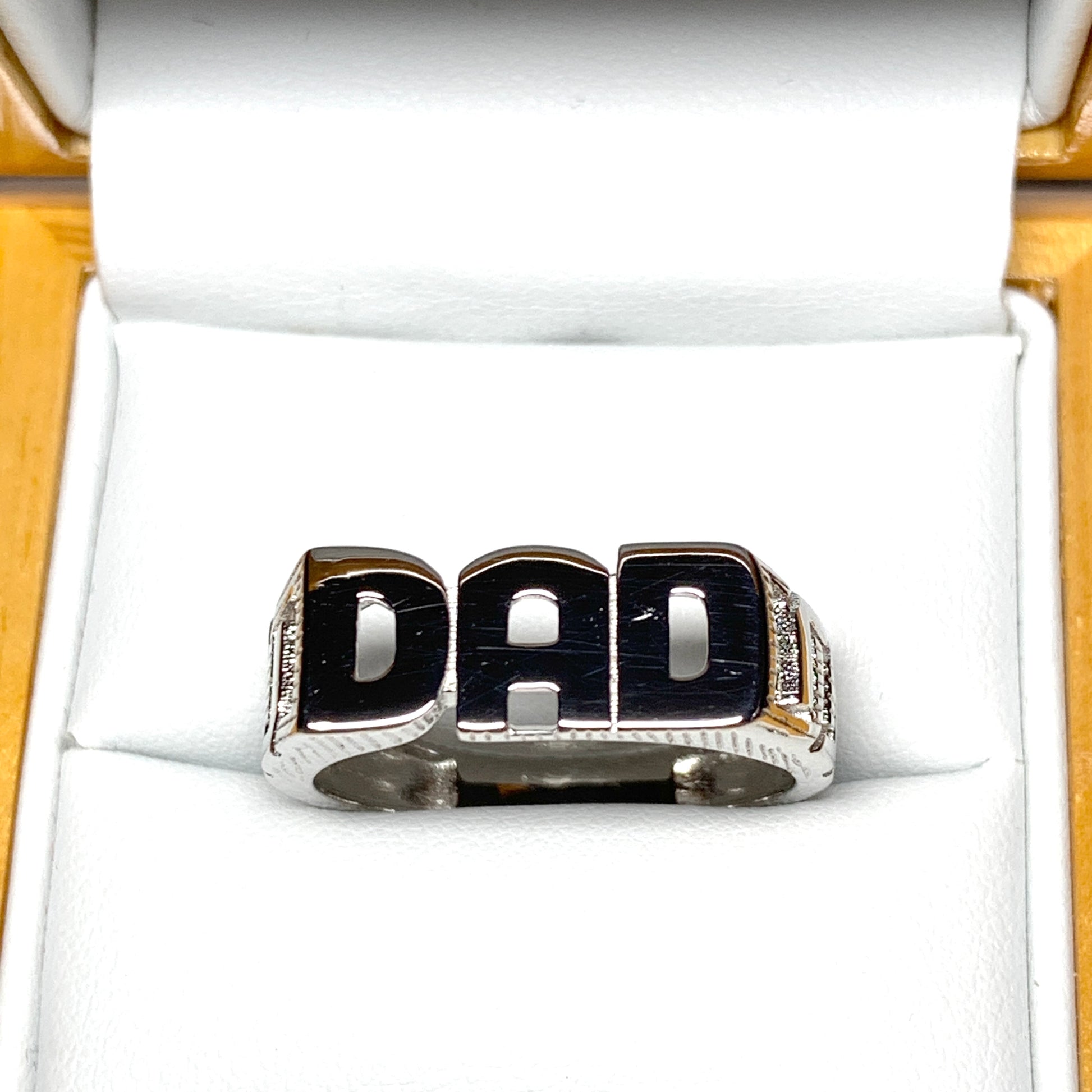 Dad ring men's sterling silver