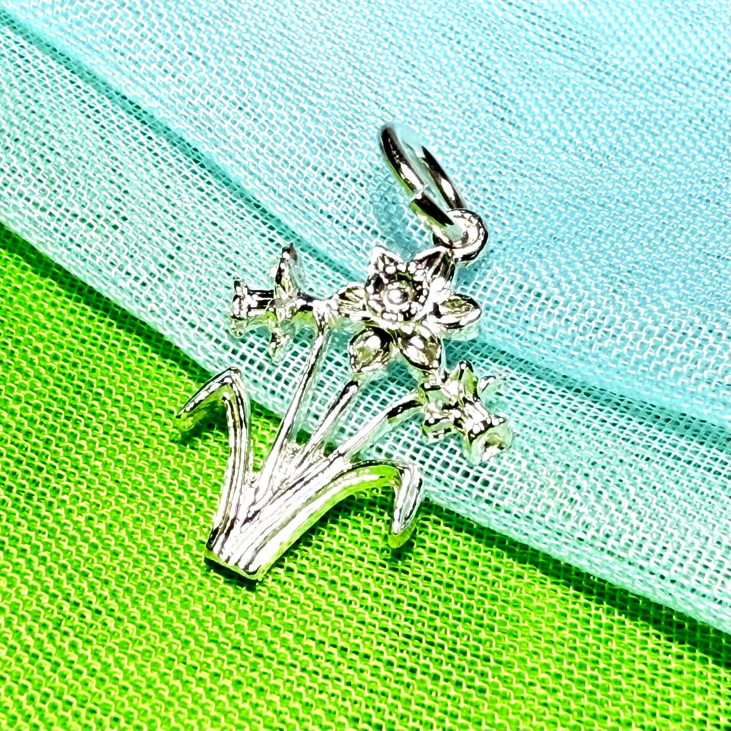 Daffodil Charm Sterling Silver