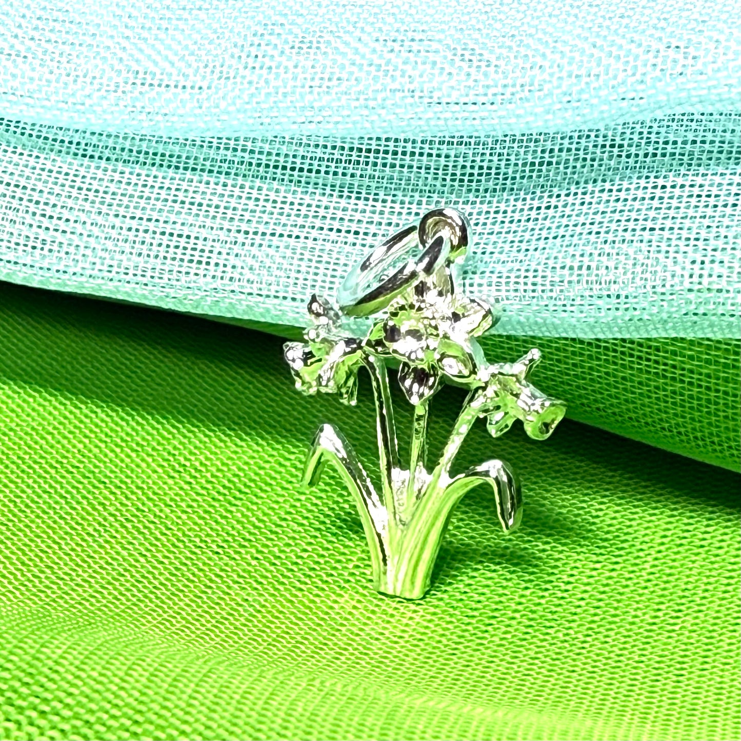 Daffodil Charm Sterling Silver