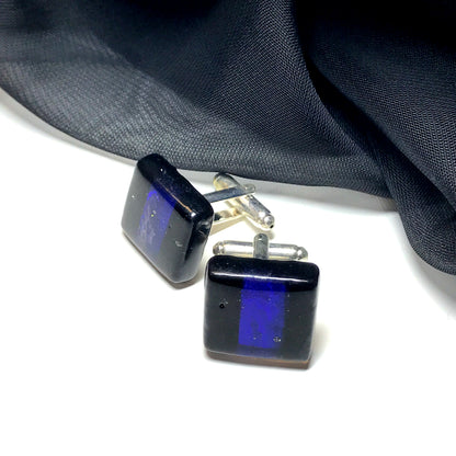 Blue Murano Glass Cufflinks